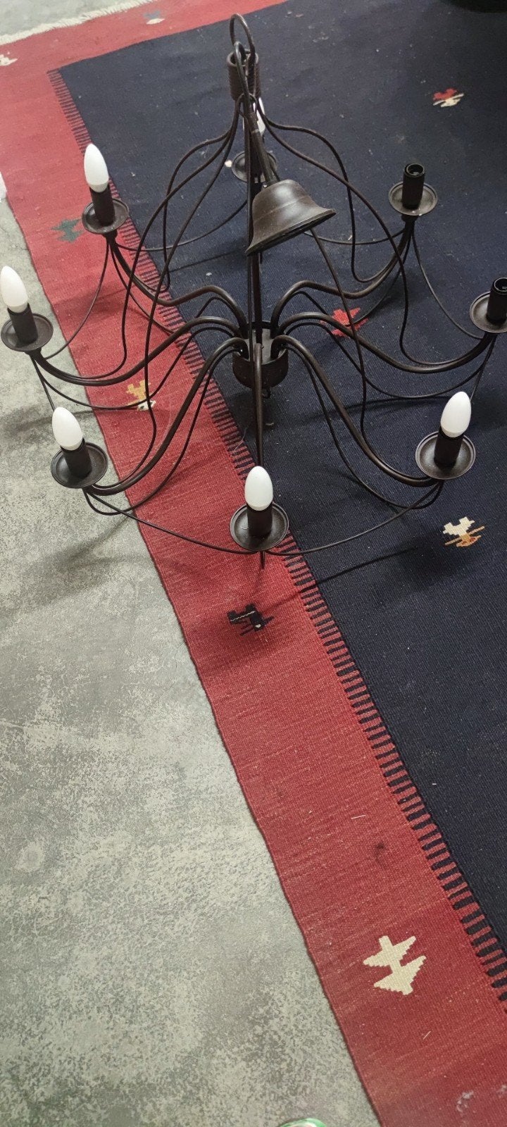 lustre chandelier, Maison & Meubles, Lampes | Lustres, Enlèvement ou Envoi, Comme neuf, Autres matériaux, E14 (petit)