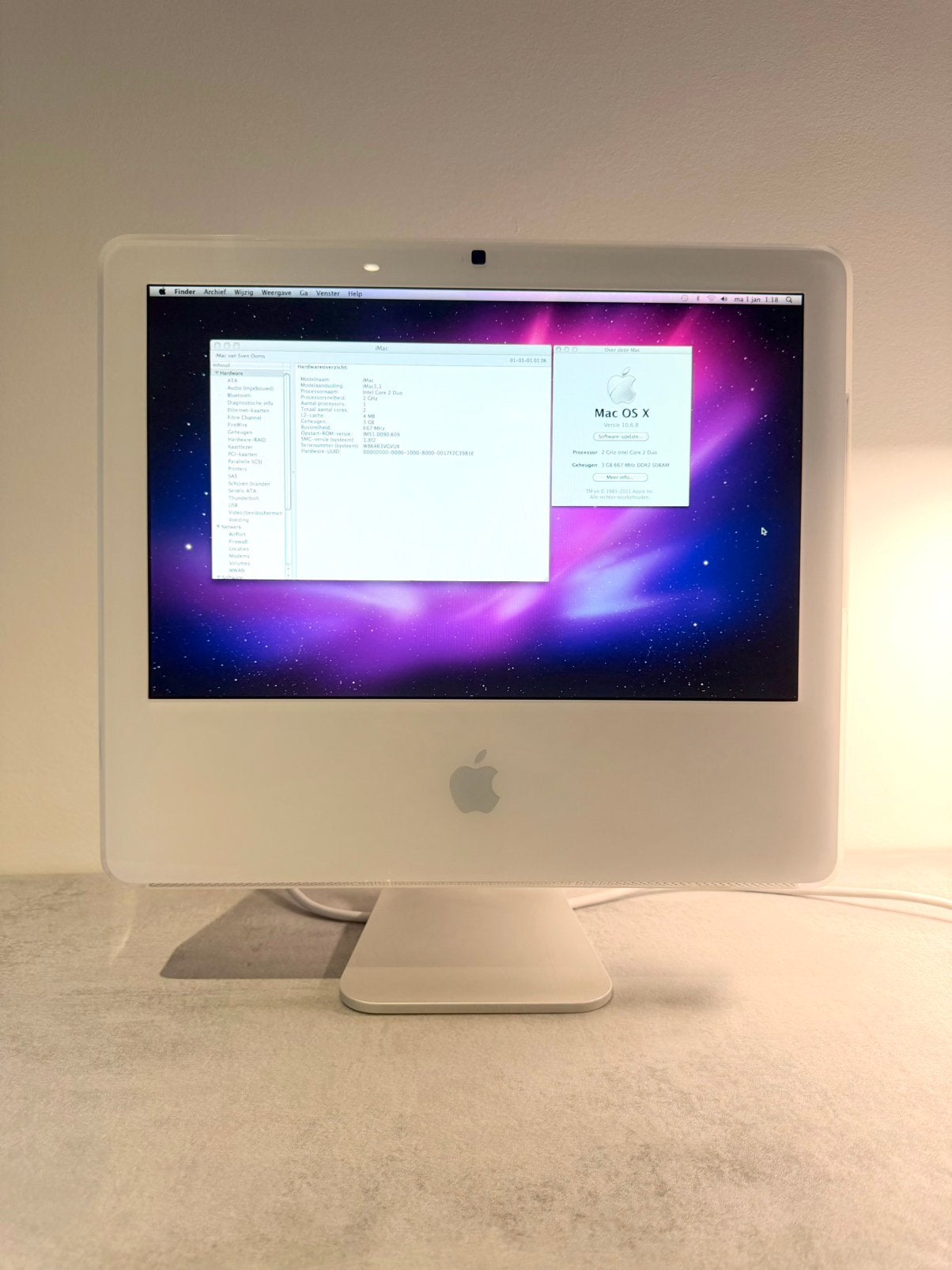 Apple iMac 17-inch (2006), Enlèvement
