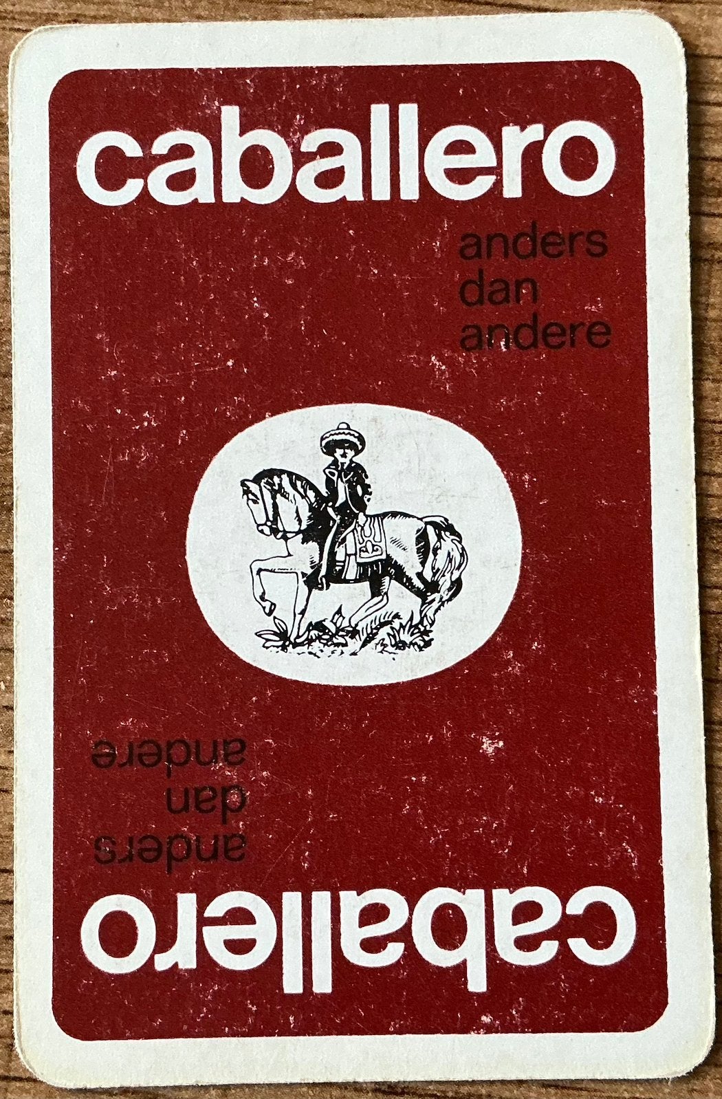 Carte à jouer CABALLERO, Enlèvement ou Envoi, Comme neuf, Carte(s) à jouer