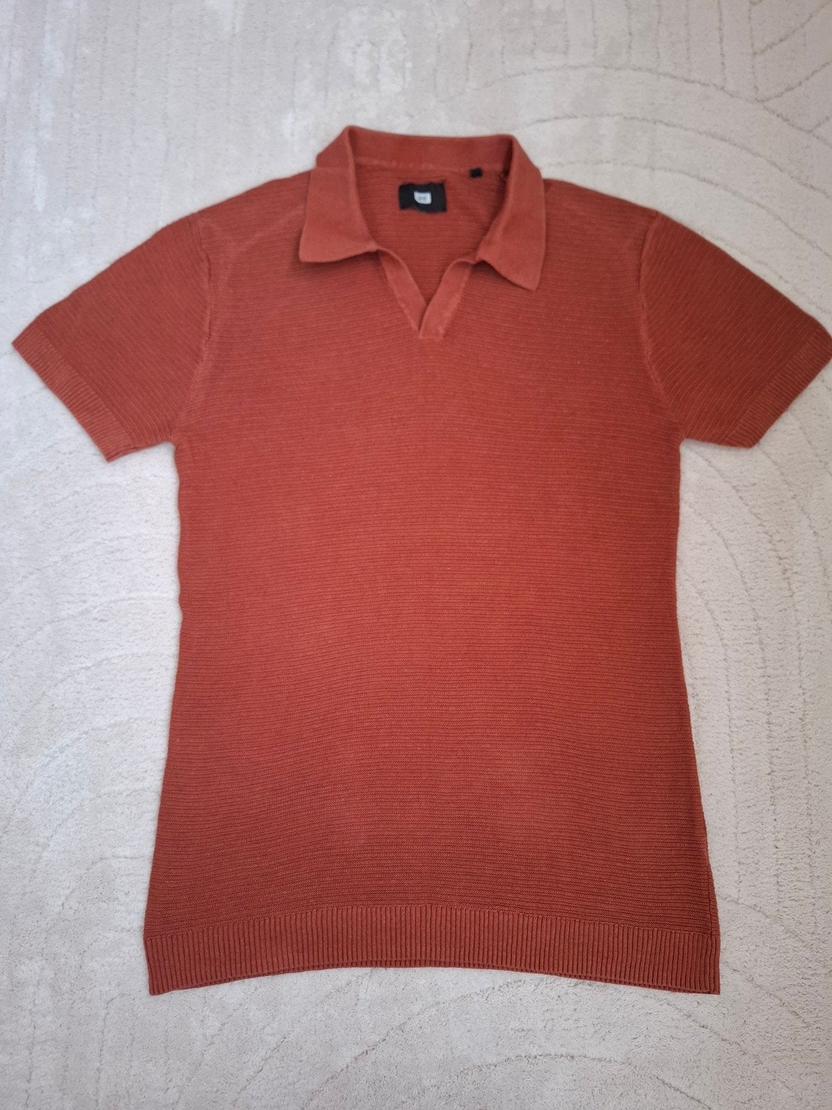 WE Fashion Heren Polo Rood Gebreid Korte Mouw, WE, Nieuw, Ophalen of Verzenden, Rood