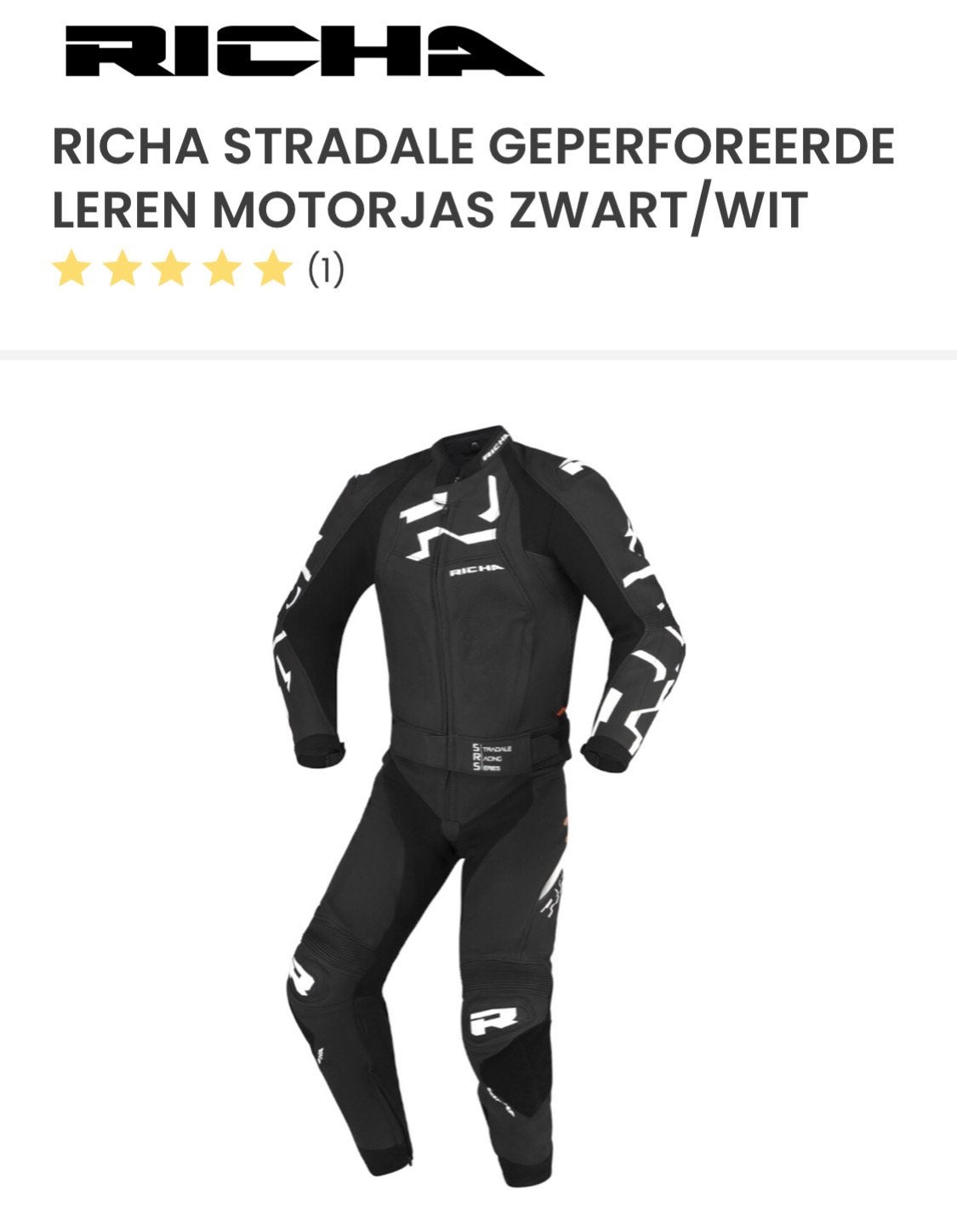 Leren 2 delige motor pak jas 50 broek 46, Ophalen, Heren
