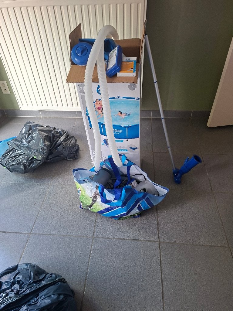 Zwembad, Tuin en Terras, Ophalen, Gebruikt, Minder dan 80 cm, Rond