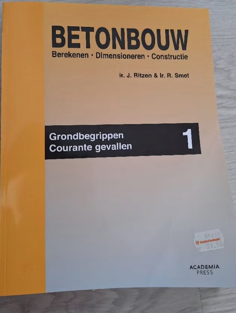 Boek betonbouw, Boeken, Ophalen, Zo goed als nieuw, Architectuur algemeen
