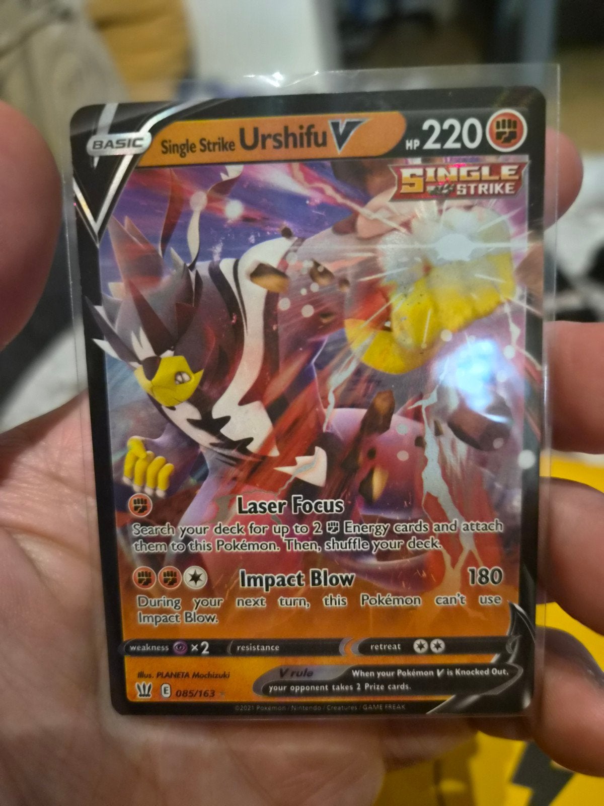 single strike urshifu v 085/163, Enlèvement ou Envoi, Neuf, Cartes en vrac