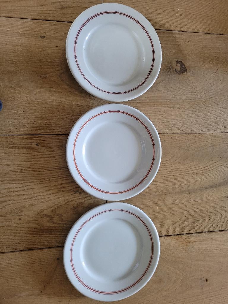 WOII Duits 3 porseleinen bijborden KPM 1941 – Militaria, Ophalen