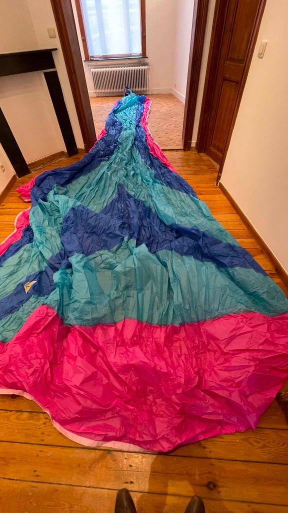 Asymmetrische spinnaker voor zeilboten van +/- 9m, Ophalen, Zo goed als nieuw, Spinnaker, 30 tot 60 m²