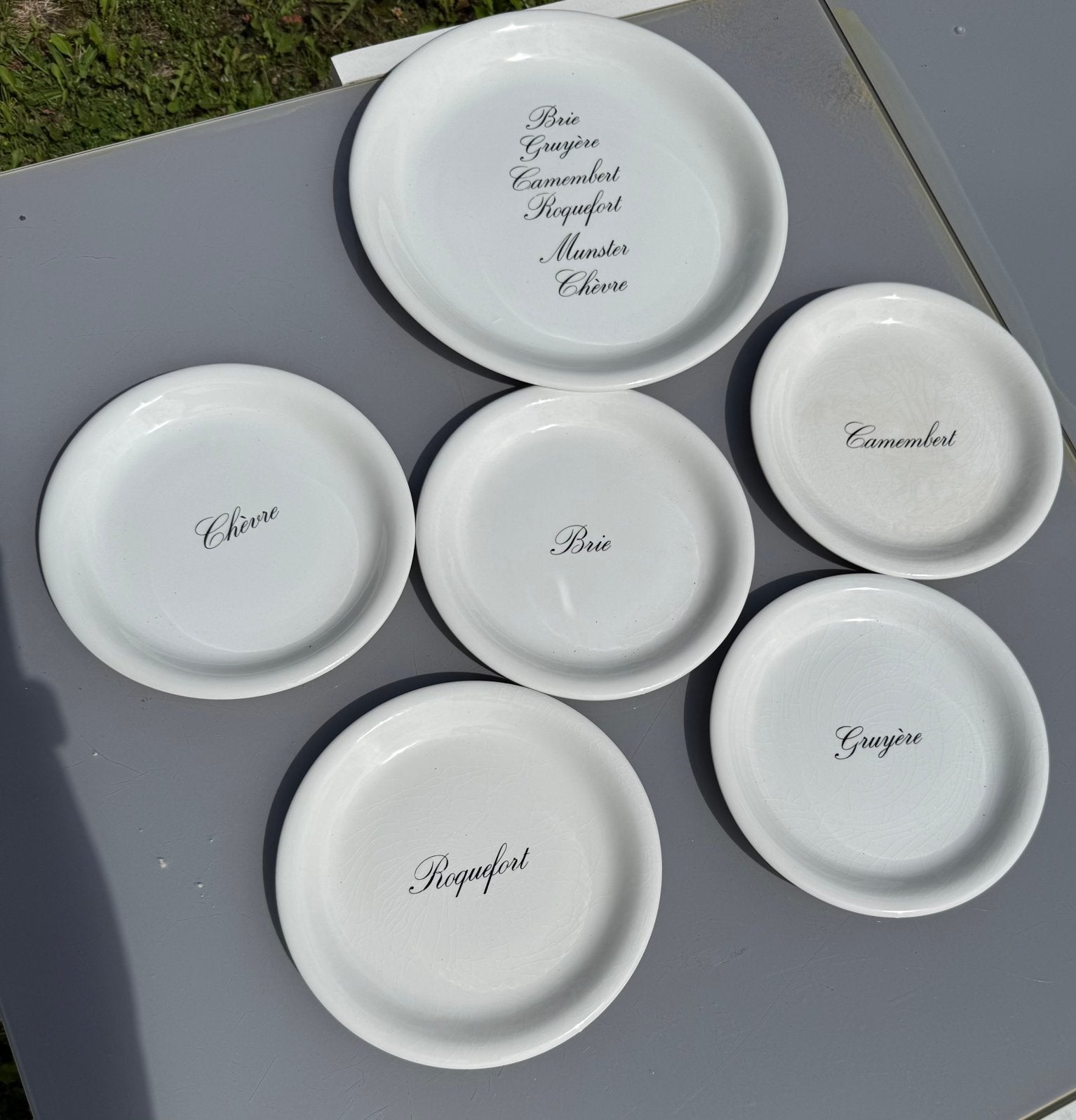 Lot assiette à fromage, Enlèvement, Utilisé, Autres styles, Assiettes(s)