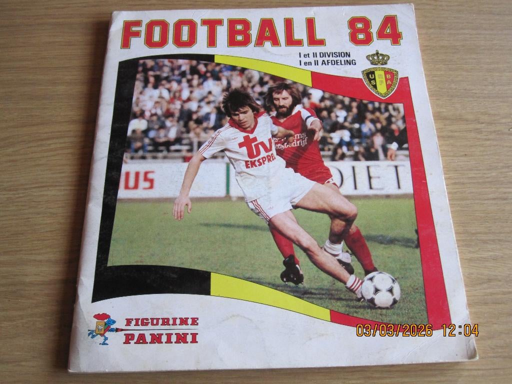 Panini voetbal stickerboek van 1984, Ophalen of Verzenden
