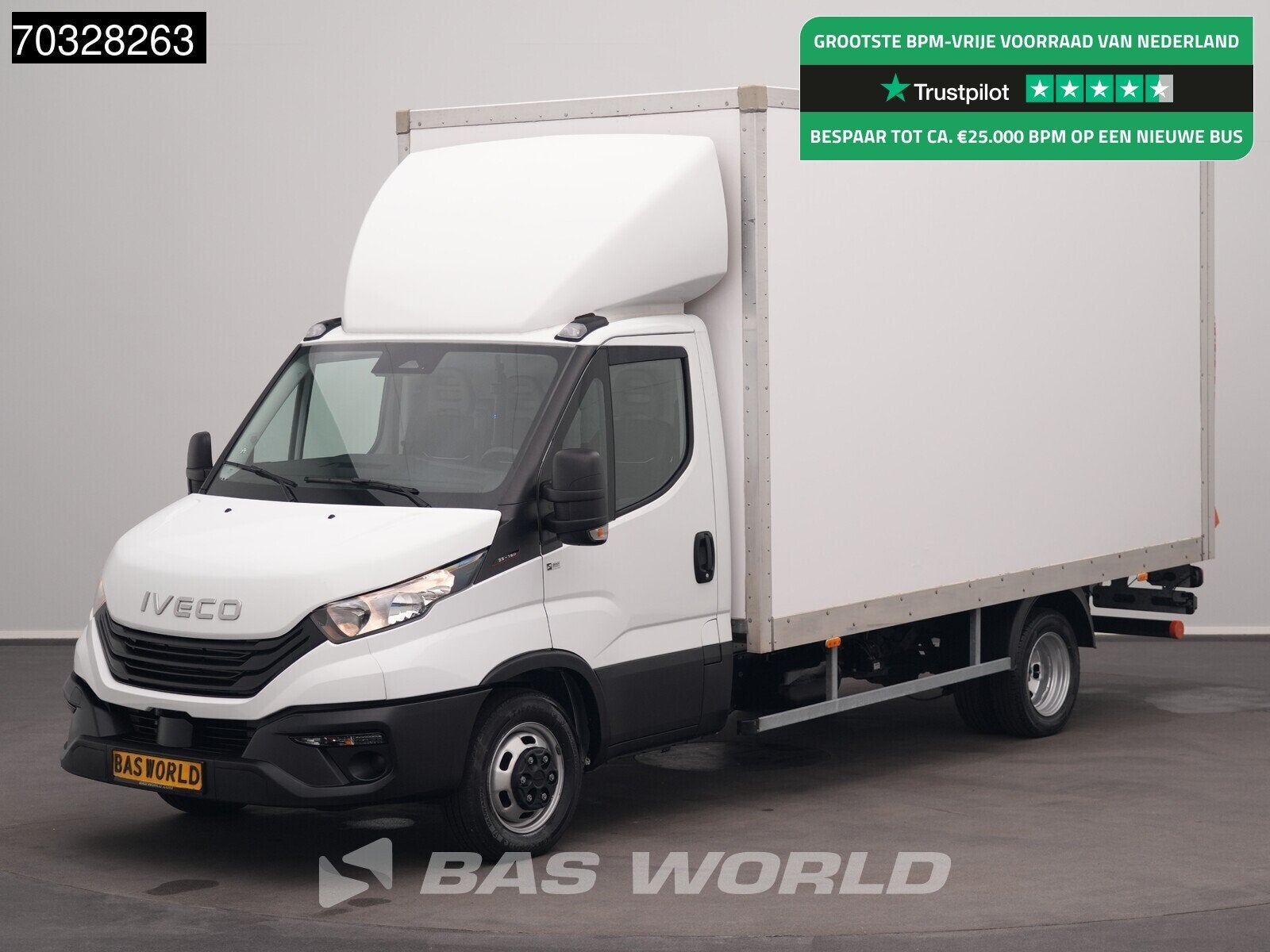 Iveco Daily 35C16 3.0L Laadklep NEW MODEL Dubbellucht 160PK, Auto's, Bestelwagens en Lichte vracht, Stof, Gebruikt, Euro 6, 4 cilinders