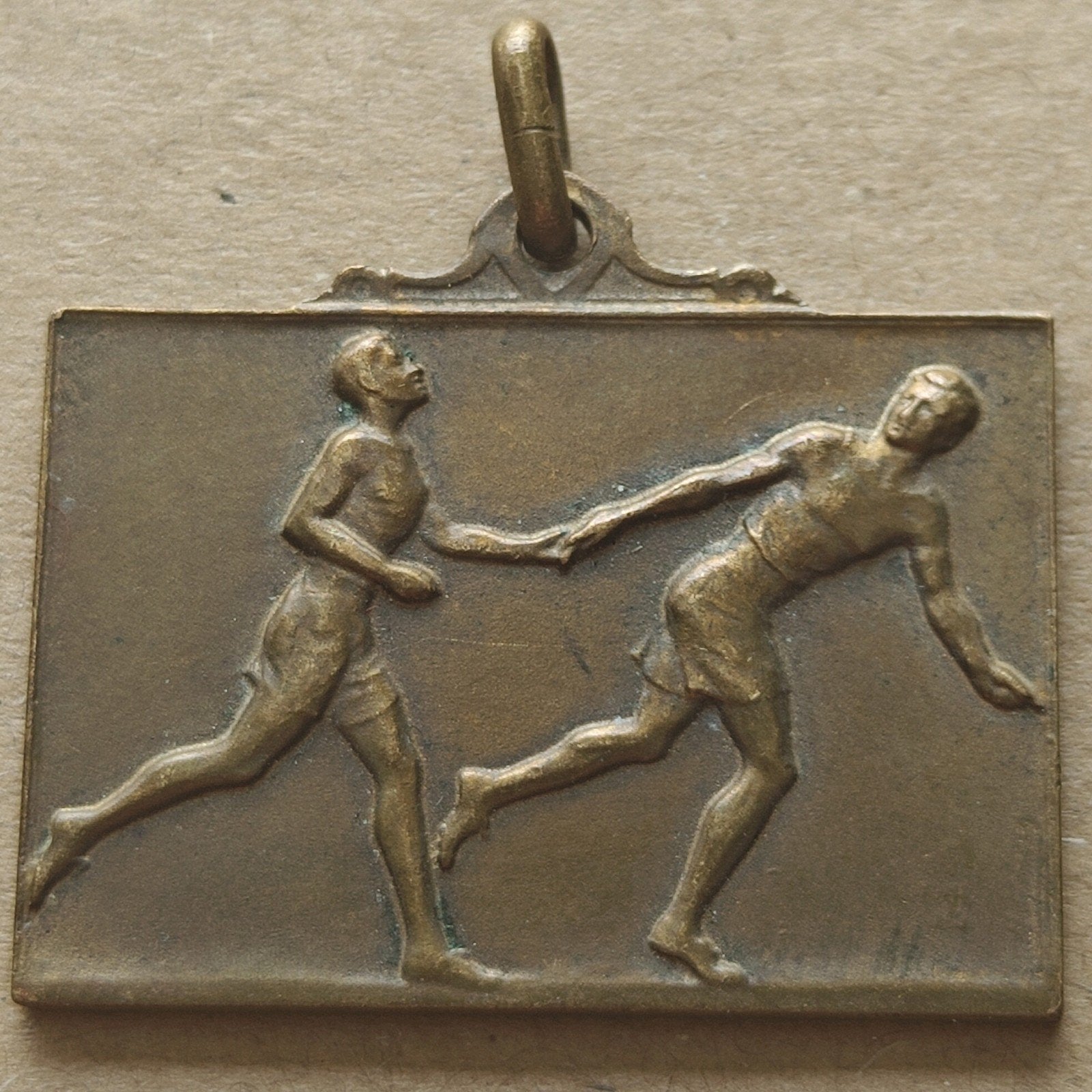 Vintage Medaille Festival Sportief Luik 1951, Enlèvement ou Envoi, Bronze