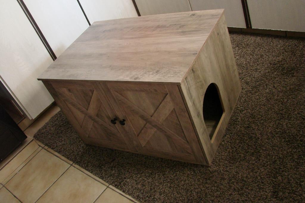 kattenbak kast voor kattenbak te verbergen, Dieren en Toebehoren, Ophalen, Zo goed als nieuw, Gesloten