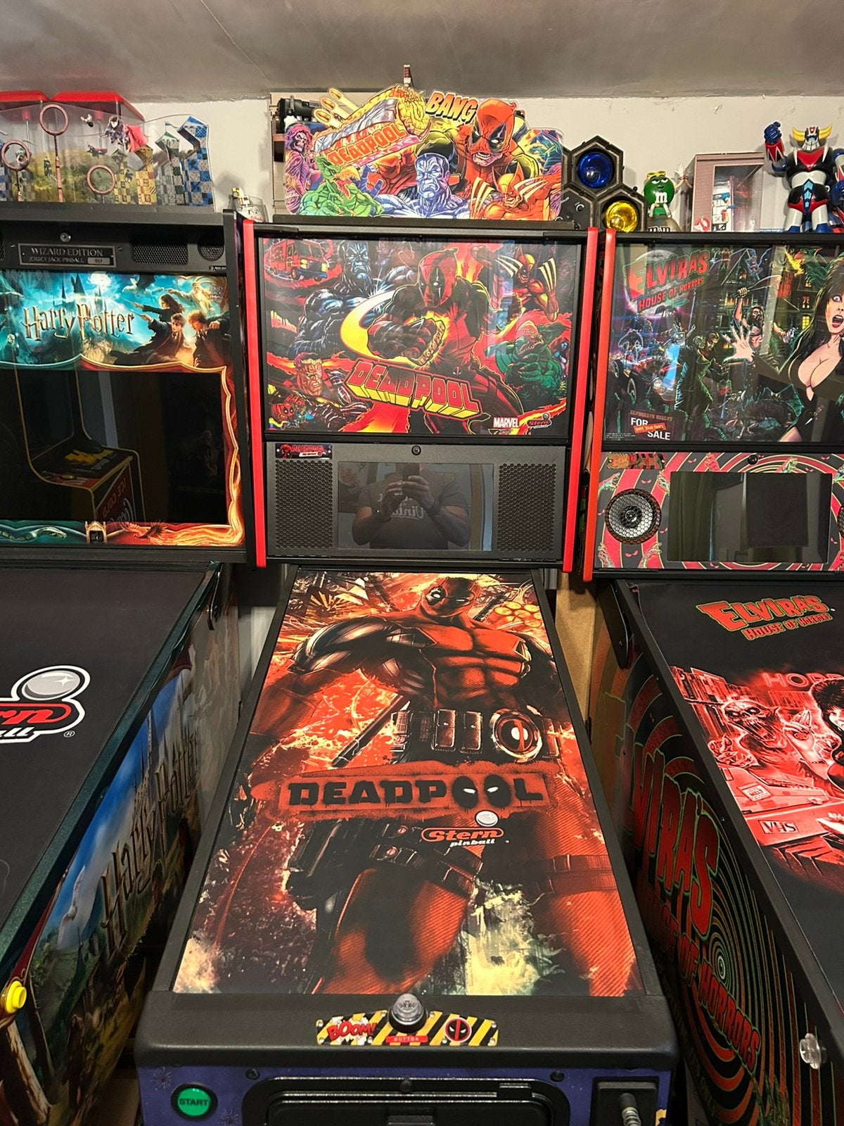Flipper stern Deadpool, Verzamelen, Automaten | Flipperkasten, Ophalen, Zo goed als nieuw, Stern