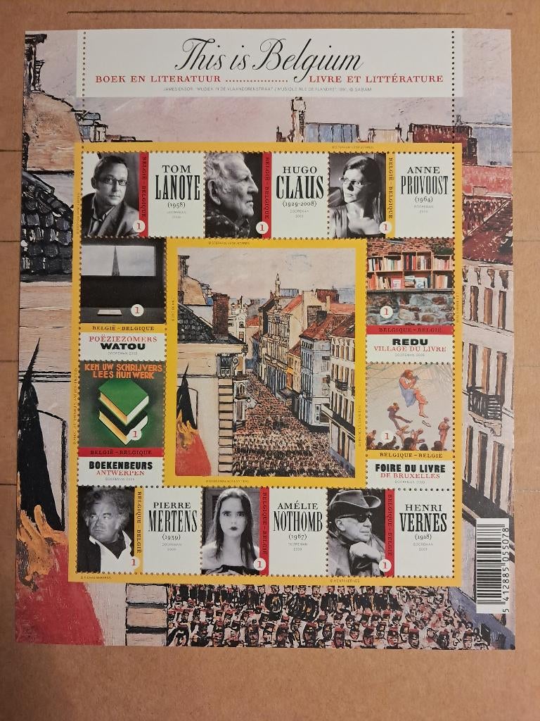 België Blok 175 ** Boek en Literatuur, Sans timbre, Neuf, Enlèvement ou Envoi, Non oblitéré