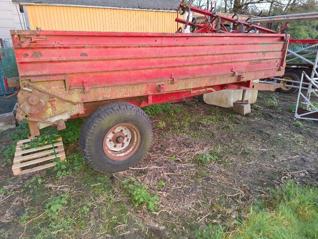 Mestkar, platte kar tractor, Ophalen, Overige, Transport