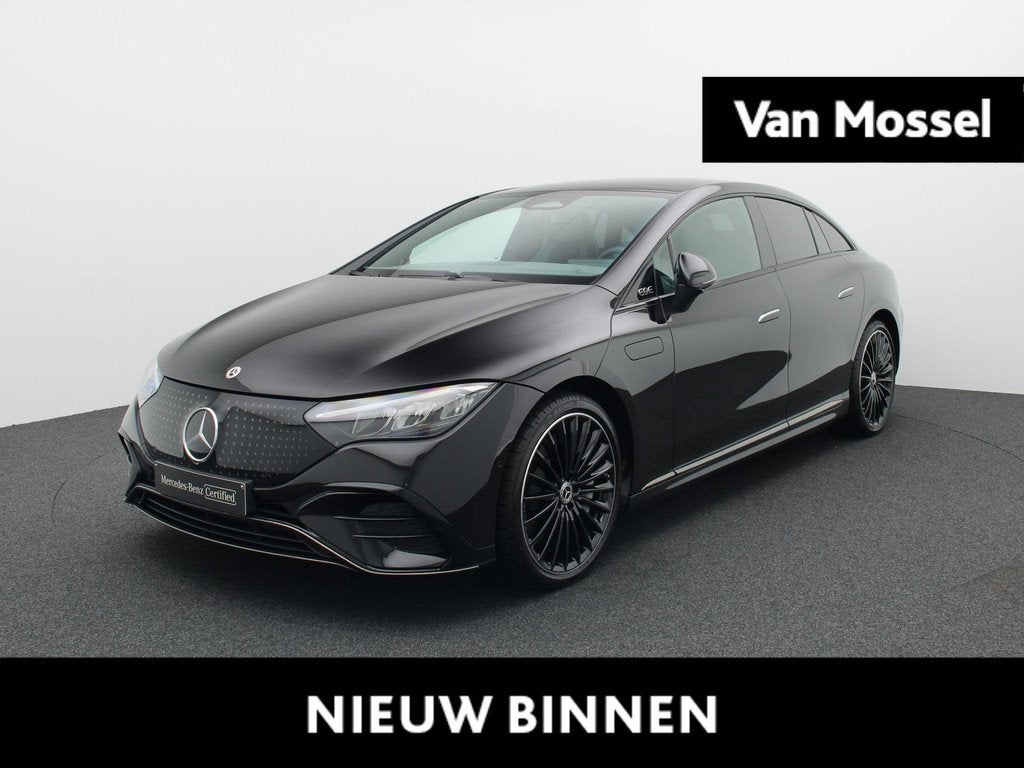 Mercedes-Benz EQE 300 AMG Line + PANORAMISCH DAK + AIRMATIC, Auto's, Mercedes-Benz, Automaat, Gebruikt, Zwart, 96 kWh