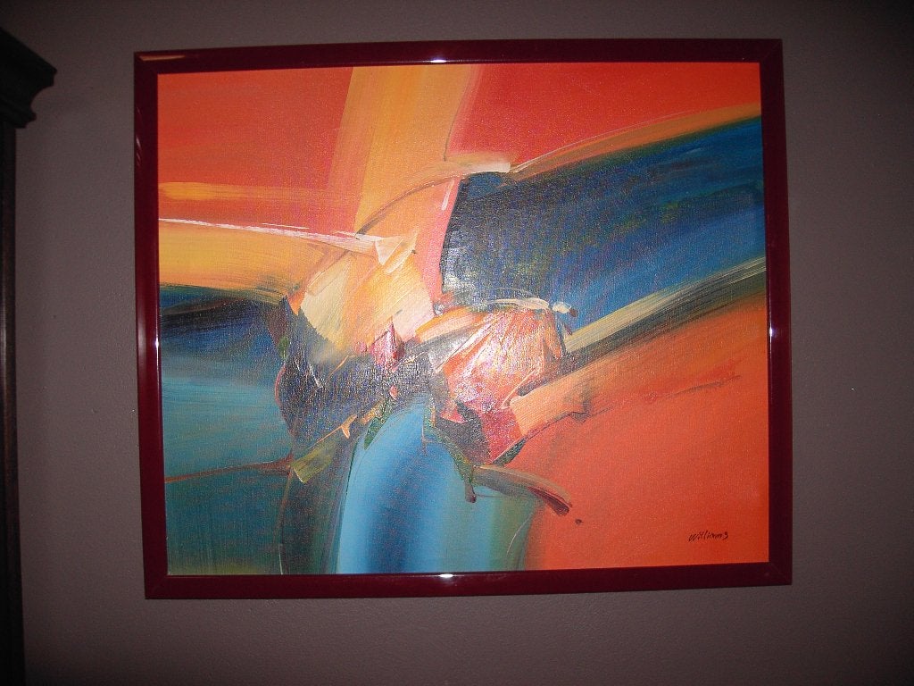 Abstrait oeuvre d'artist "Williams", Enlèvement