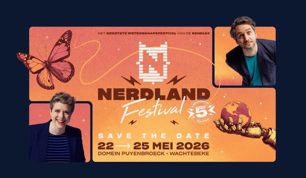 2 Tickets Nerdland Festival - Zaterdag 23 mei, Tickets & Billets, Événements & Festivals, Deux personnes
