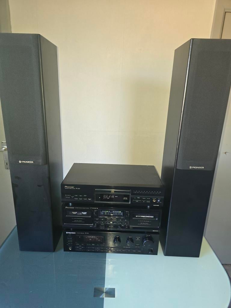 Prachtige stereoset pioneer met vloerstaander boxen pioneer, Enlèvement, Deck cassettes ou Lecteur-enregistreur de cassettes, Pioneer