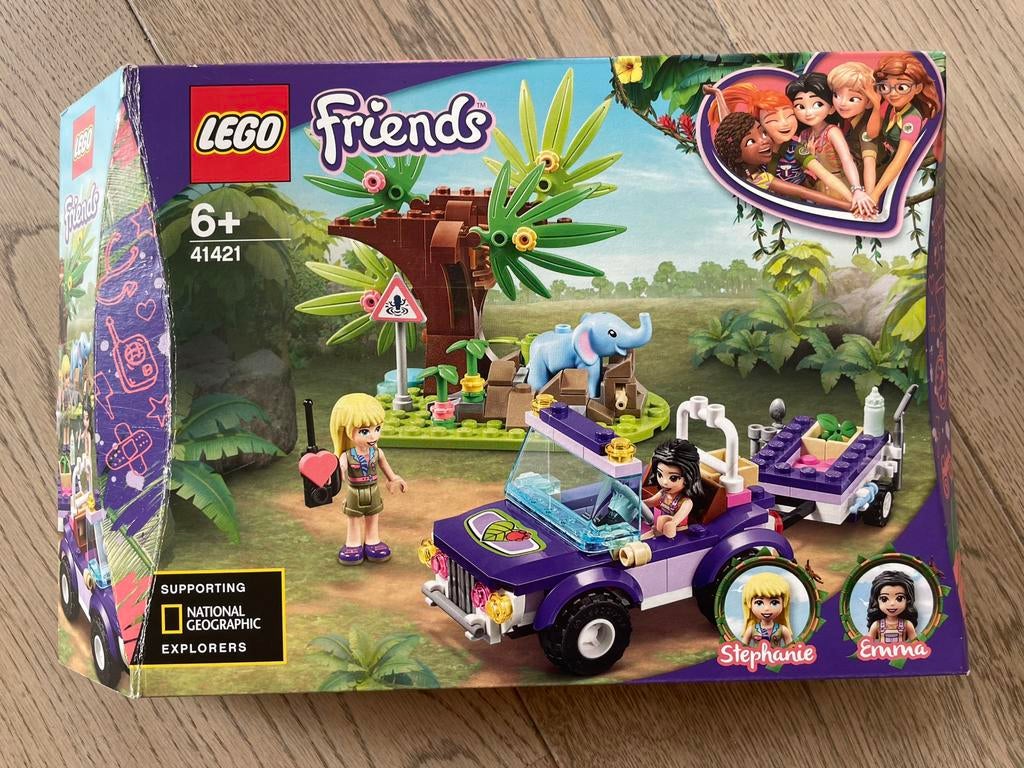 Lego Friends 41421 Reddingsbasis babyolifant in jungle, Ophalen of Verzenden, Gebruikt, Complete set, Lego