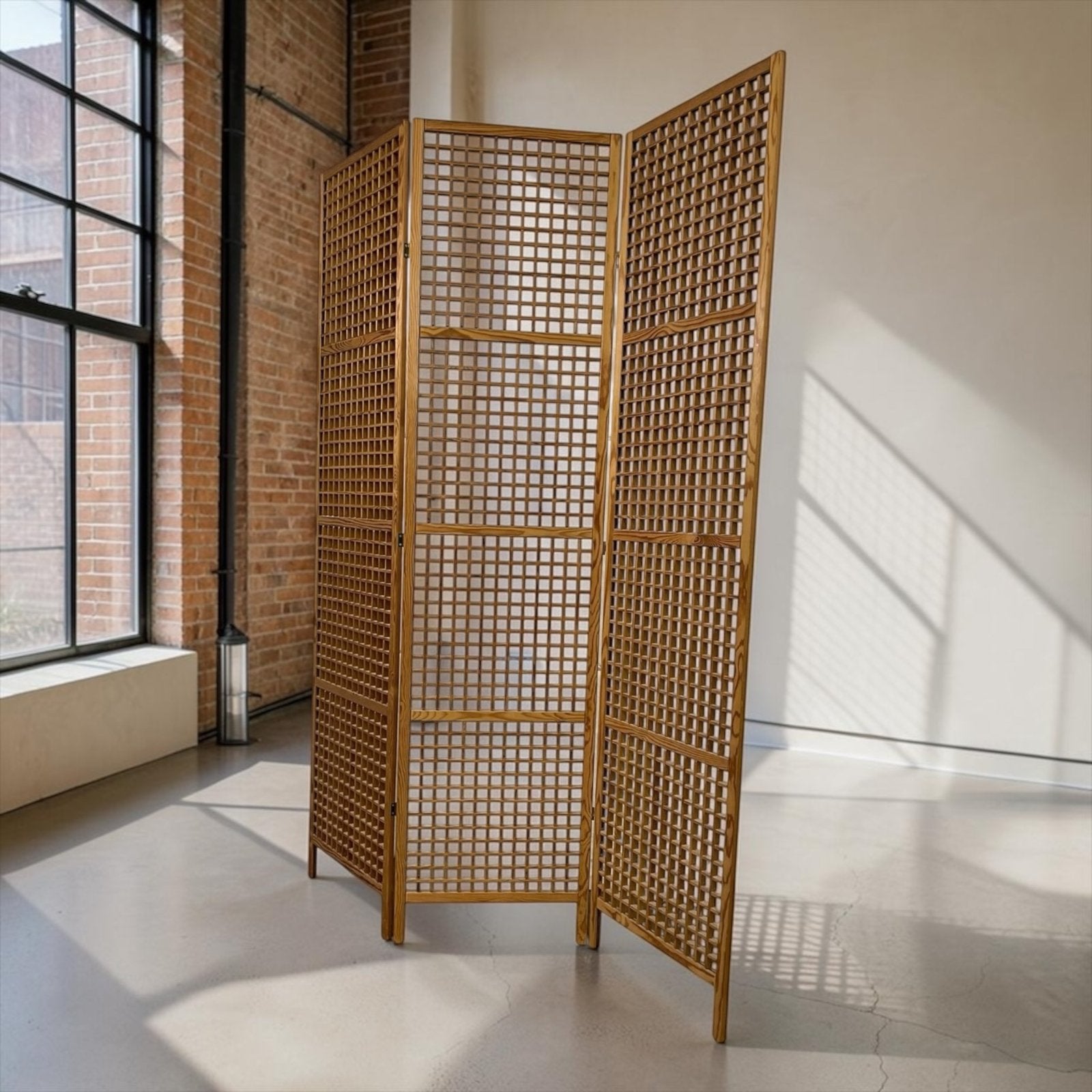 Vintage houten paravent /kamerscherm / roomdivider, Ophalen of Verzenden