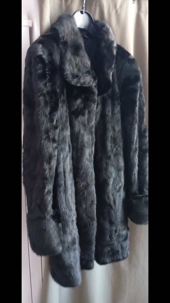 Manteau véritable fourrure, Vêtements | Femmes, Enlèvement, Noir