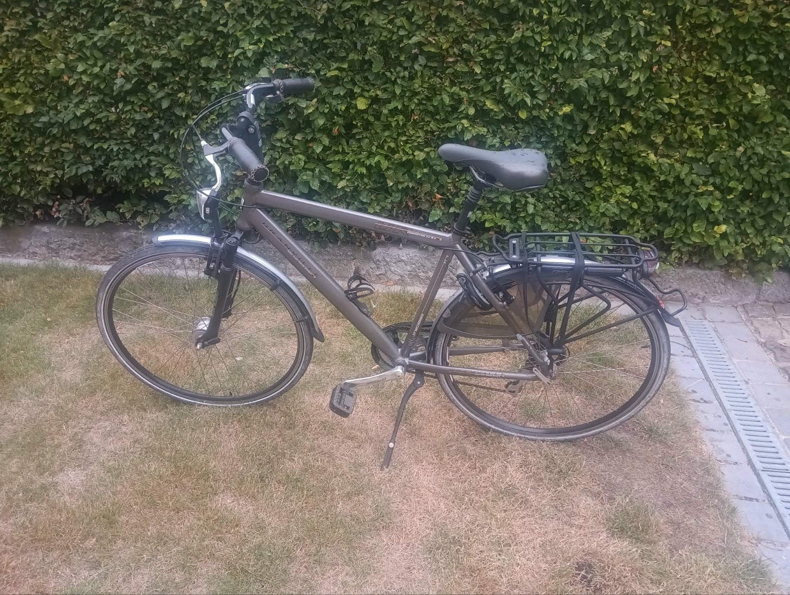 herenfiets donkergrijs Granville, Ophalen, Zo goed als nieuw, Minder dan 10 versnellingen, Overige merken