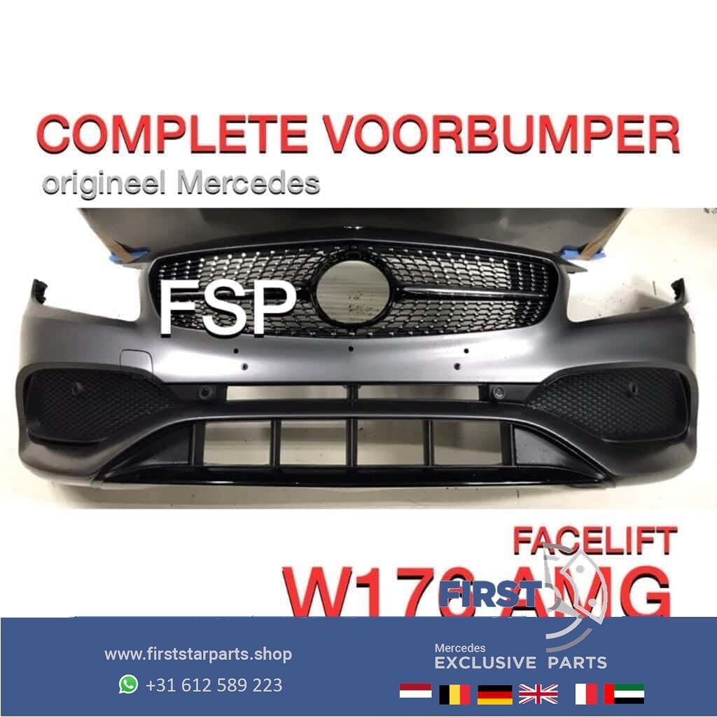 W176 Facelift AMG Voorbumper Mercedes A Klasse COMPLEET 2013, Utilisé, -, Avant, -