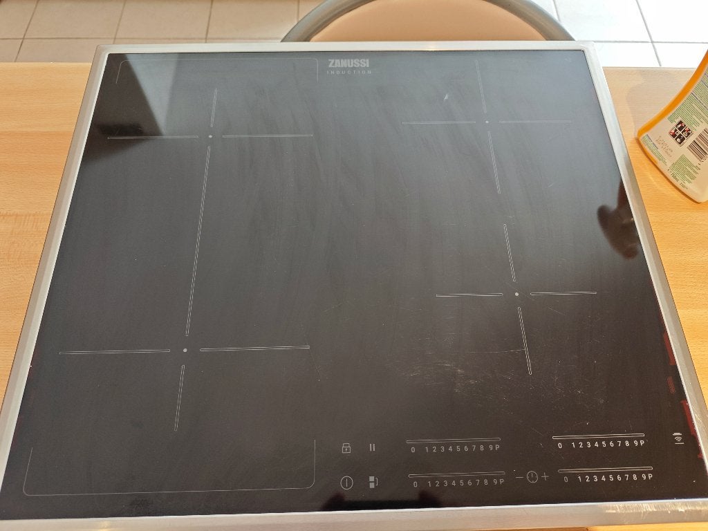 Inductie kookplaat - Zanussi ZIFN644X - 60cm, Electroménager, 4 zones de cuisson, Encastré, Enlèvement, Utilisé