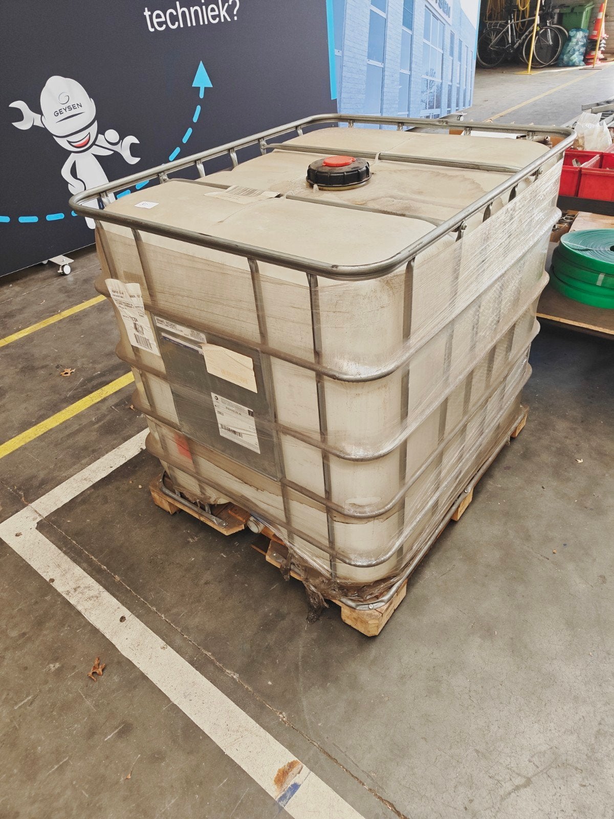 IBC vat/tank 1000 liter, niet gereinigd, Doe-het-zelf en Bouw, Ophalen