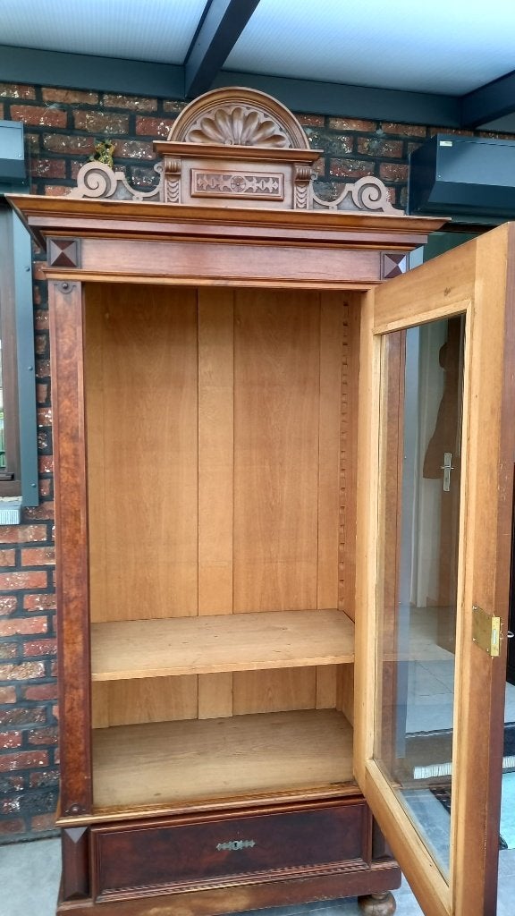 Vitrinekast, Maison & Meubles, Waarschijnlijk neorenaissance stijl en invloeden Louis XVl stijl, 100 à 150 cm, Enlèvement, Utilisé