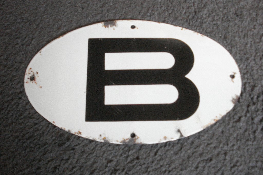B émaillé très ancien oldtimer ancêtre non porte taxe., Particulier, Achat