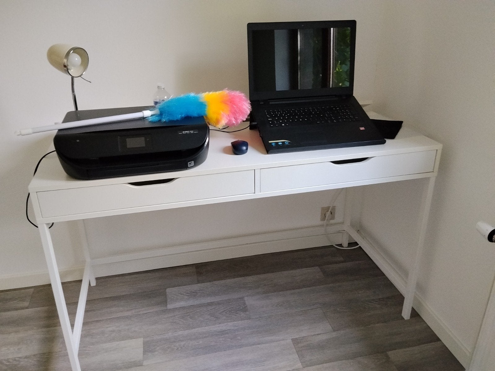 Bureau ALEX Ikea blanc impeccable, Maison & Meubles, Bureaux, Enlèvement, Prise de courant, IKEA, Blanc