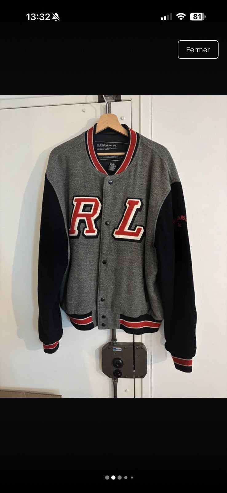 Veste Ralph Lauren XL, Vêtements | Hommes, Enlèvement, Comme neuf, Taille 56/58 (XL), Gris