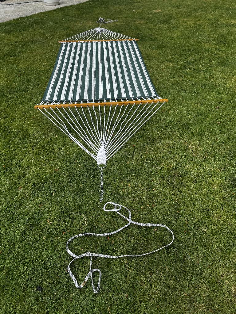 Luxe gewatteerde hangmat Hatteras Hammocks, Tuin en Terras, Hangmatten, Zo goed als nieuw, Meerpersoons, Ophalen