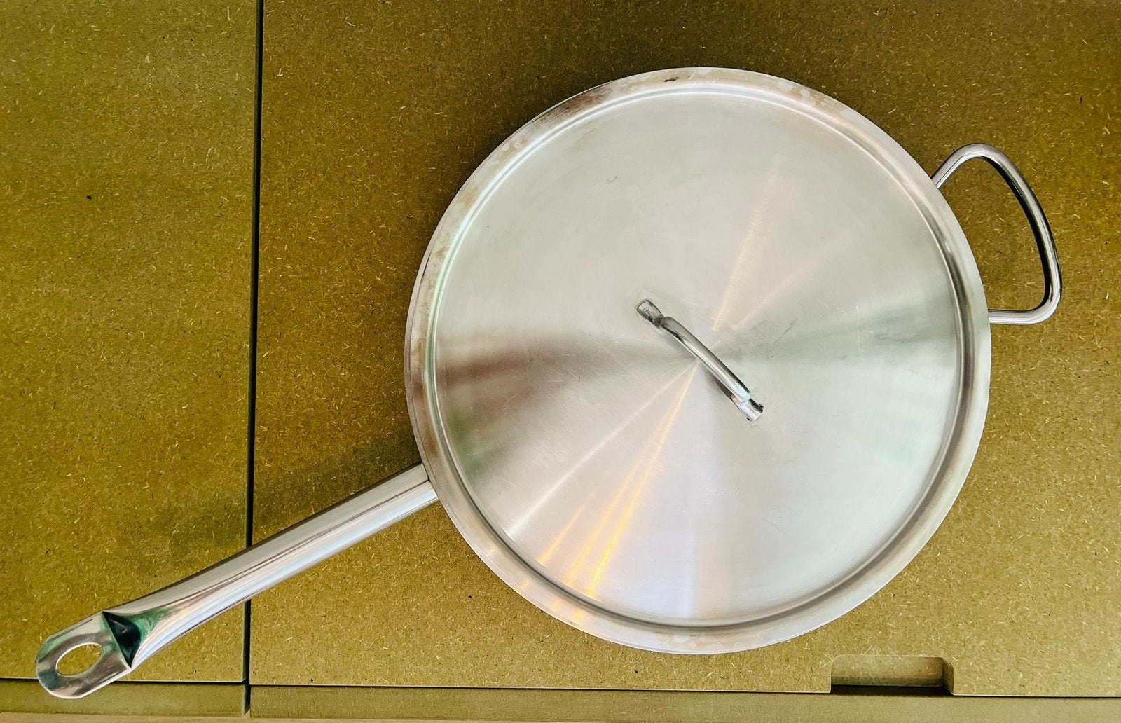 Steelpan 32 cm inductie, Huis en Inrichting, Ophalen, Zo goed als nieuw