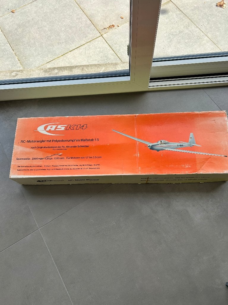 Multiplex ASK 14 motorzwever 2860mm originele bouwdoos 1971, Hobby en Vrije tijd, Ophalen of Verzenden, Nieuw, Elektro