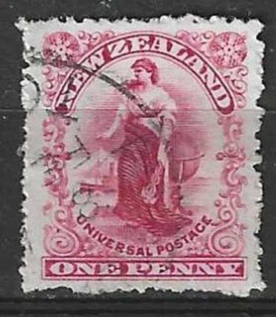 Nieuw Zeeland 1900/1909 - Yvert 98 - Landbouwer - 1 p. (ST), Verzenden, Gestempeld