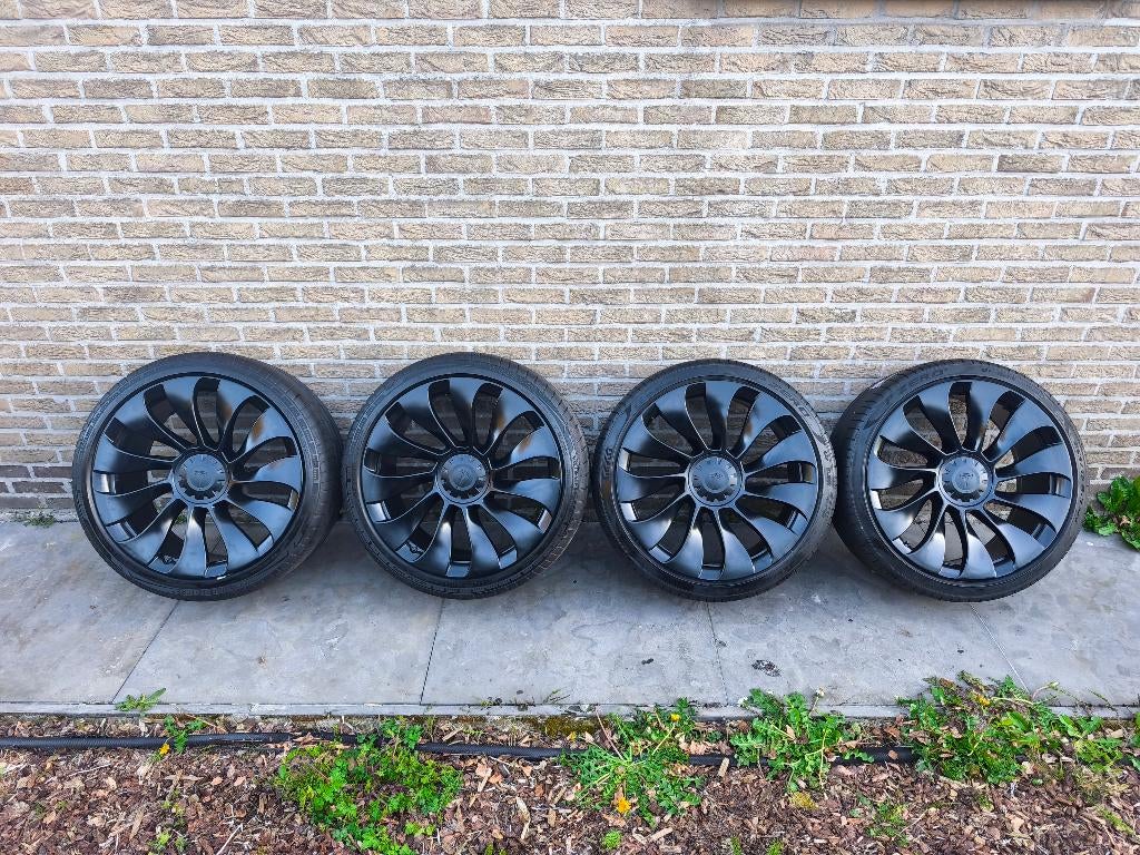 Tesla Model Y 21" Überturbines breedset - zomer - NIEUWSTAAT, Auto-onderdelen, Banden en Velgen, Ophalen, Banden en Velgen, Nieuw