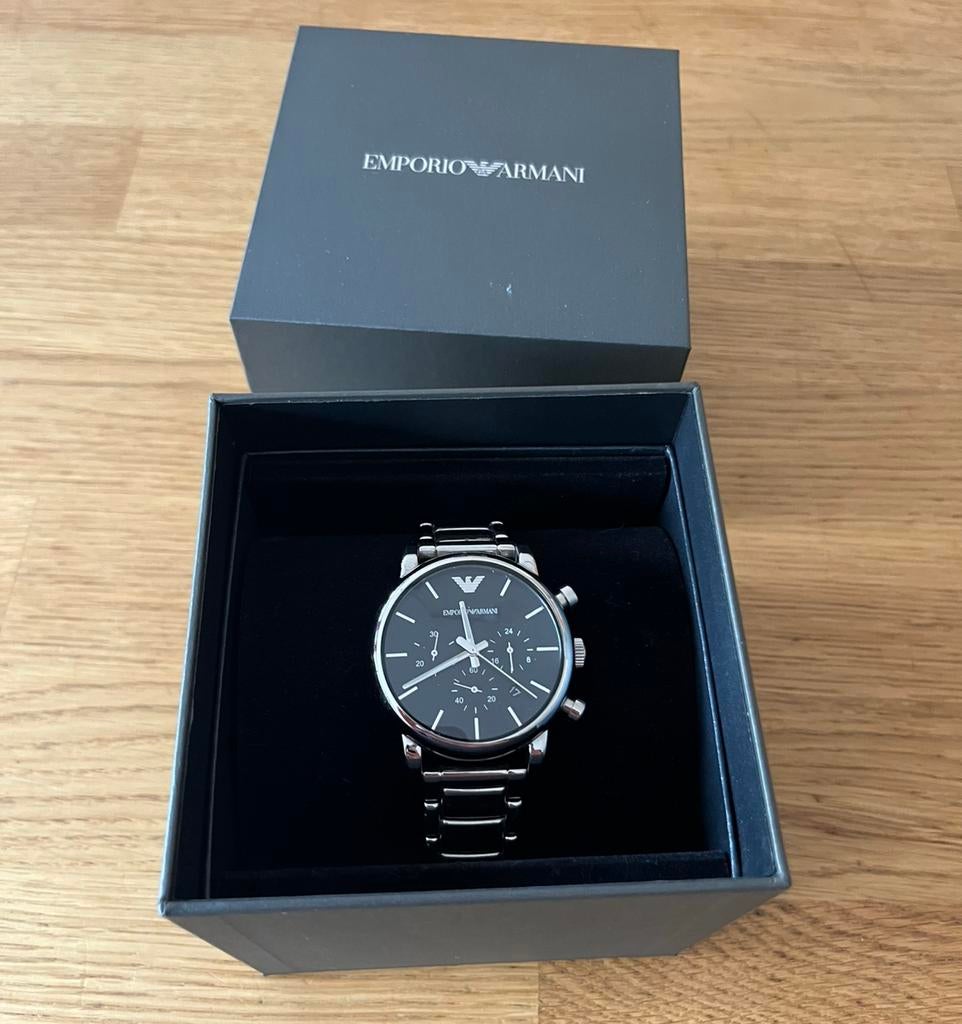 Montre Emporio Armani Originale pour Homme - AR1853, Enlèvement ou Envoi, Utilisé, Montre-bracelet, Autres marques