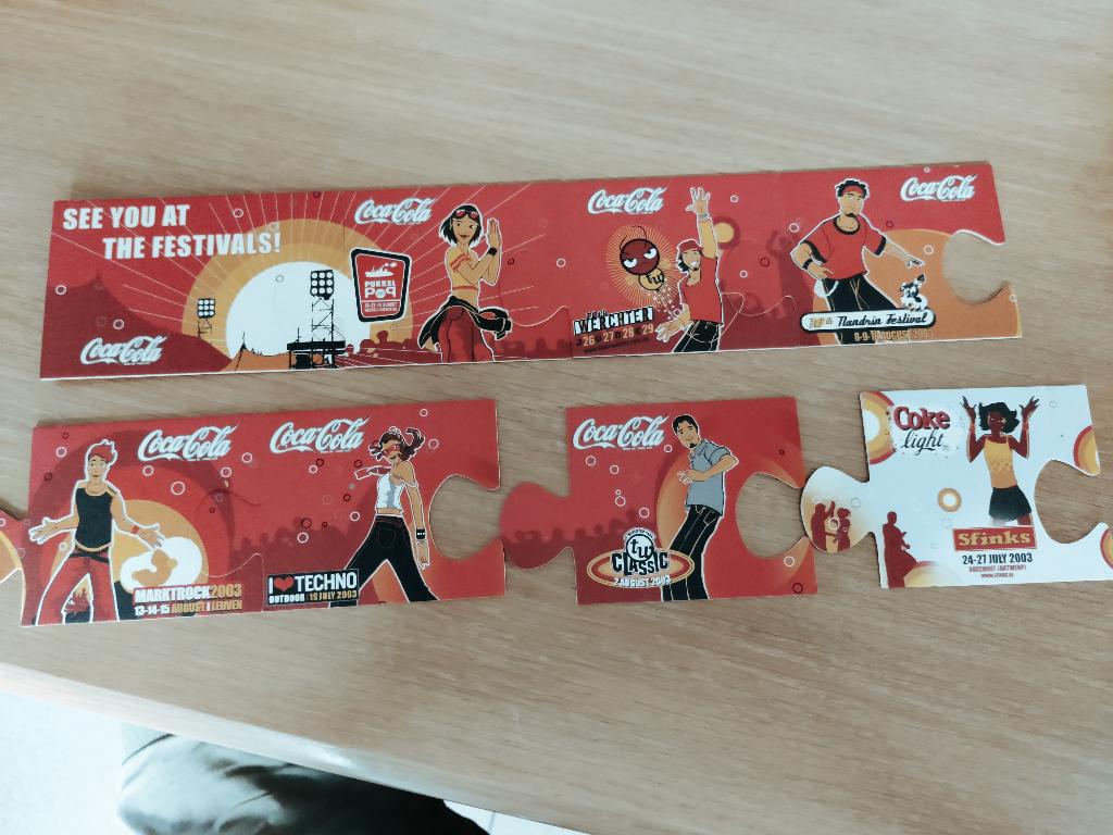 Bierviltje coca-cola, Verzamelen, Ophalen of Verzenden, Zo goed als nieuw, Viltje(s), Overige merken