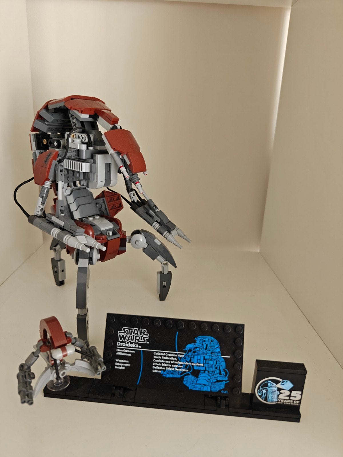 Lego Star Wars - Droideka (opgebouwd + handleiding 583 st), Kinderen en Baby's, Speelgoed | Duplo en Lego, Gebruikt, Star Wars