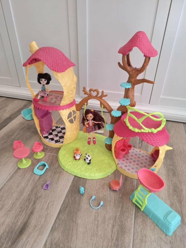 La maison de Panda Enchantimals (prix : 57eur)  4 – 8 ans, Enlèvement ou Envoi, Comme neuf, Maison de poupées
