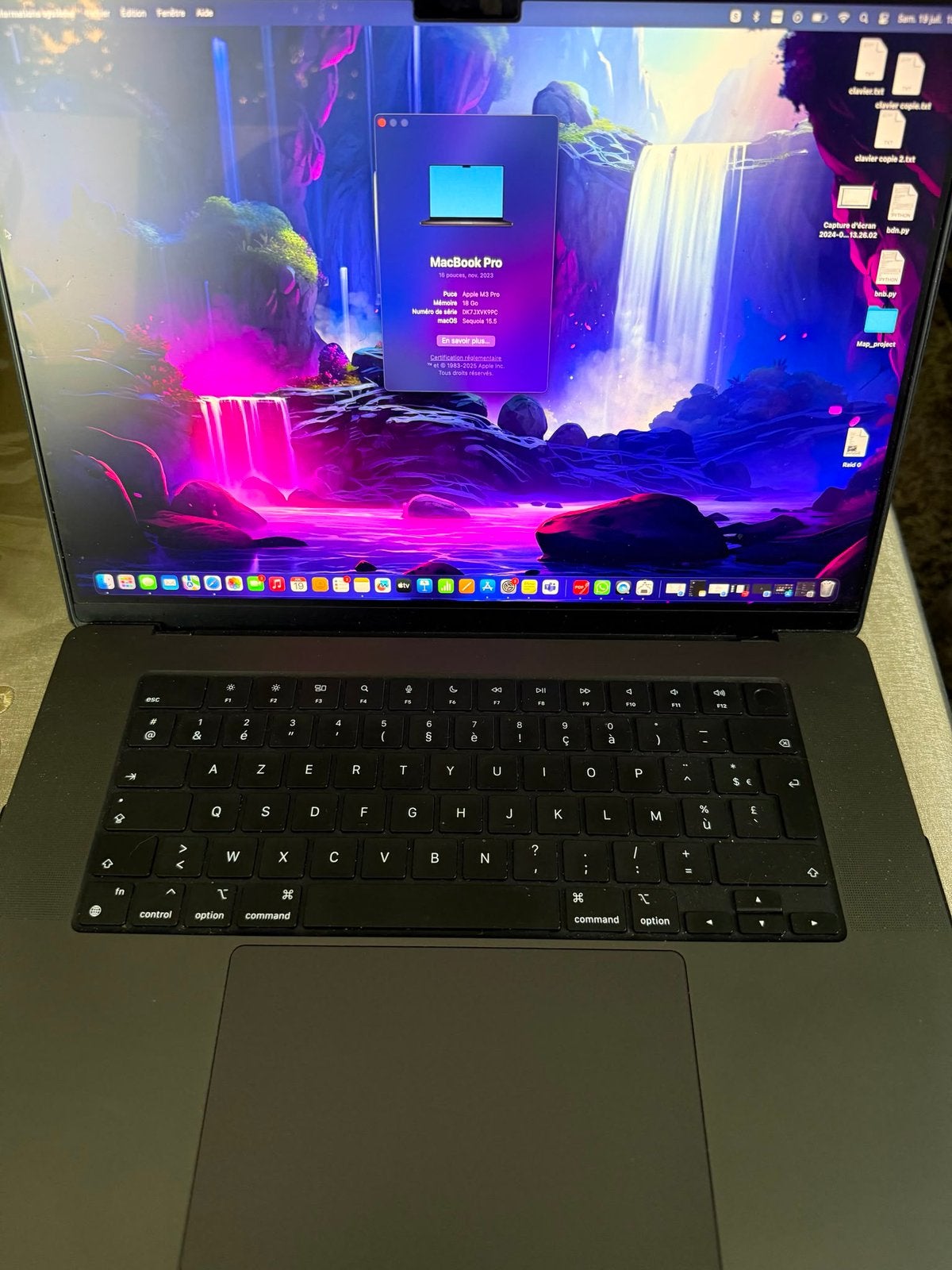 Macbook pro M3 16 pouces, Informatique & Logiciels, Apple Macbooks, Comme neuf, MacBook, 16 pouces, Enlèvement