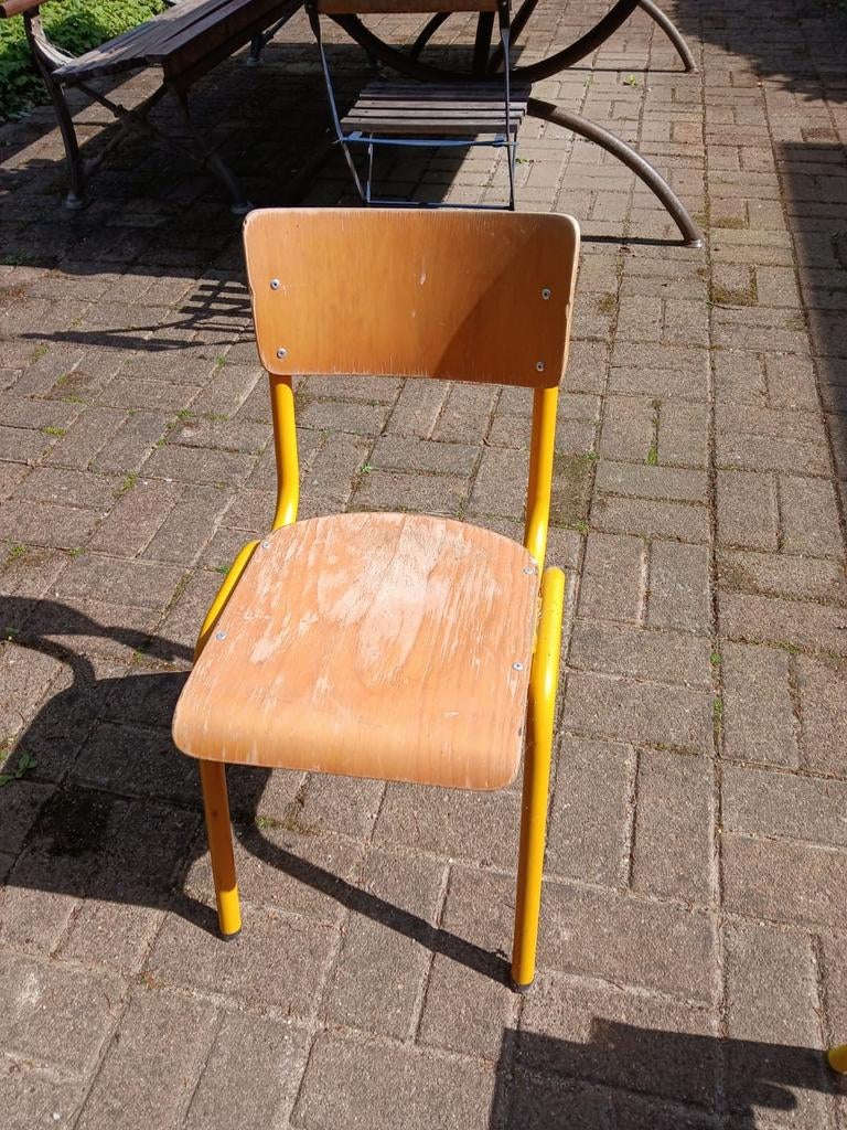 Schoolstoelen vintage 4, Huis en Inrichting, Stoelen, Ophalen