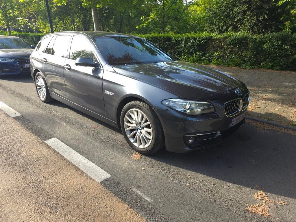 Bmw 520D f11 2015 AUT 190pk Euro6  HUD Leder xenon, Autos, Cuir, Argent ou Gris, Interruption de démarrage, Euro 6