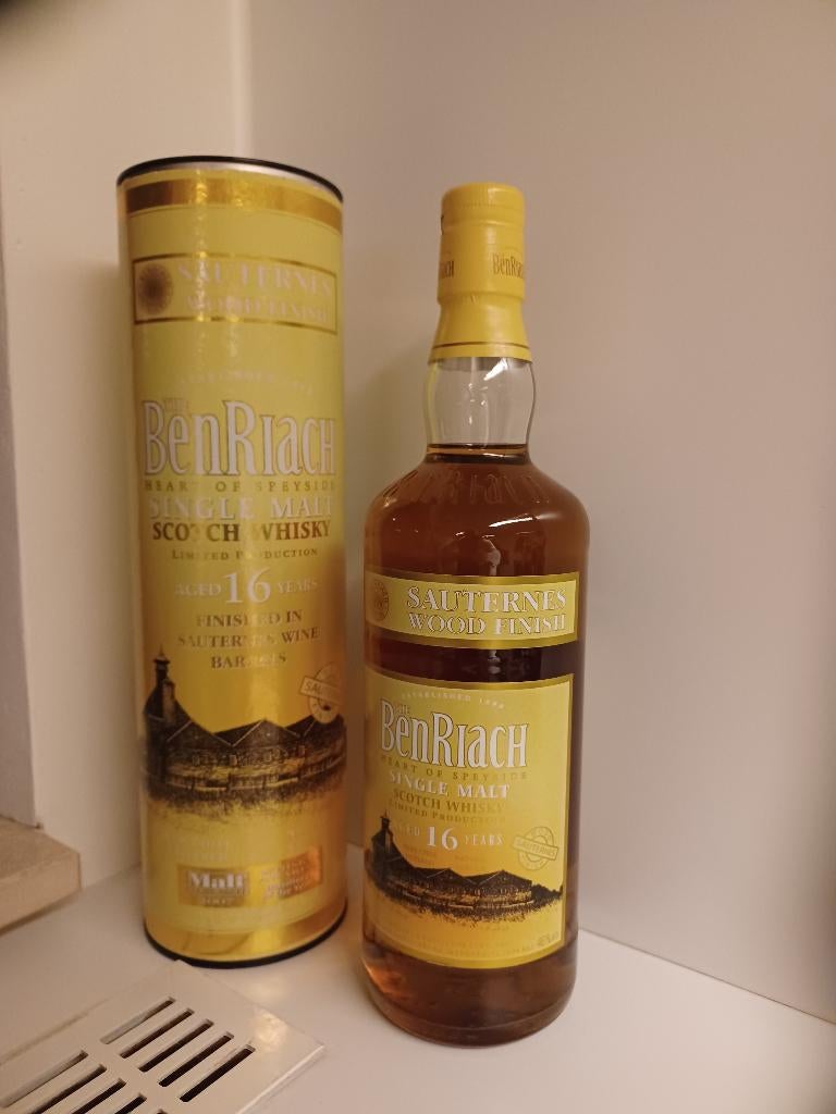 Whisky Benriach 16y Sauternes, Enlèvement ou Envoi