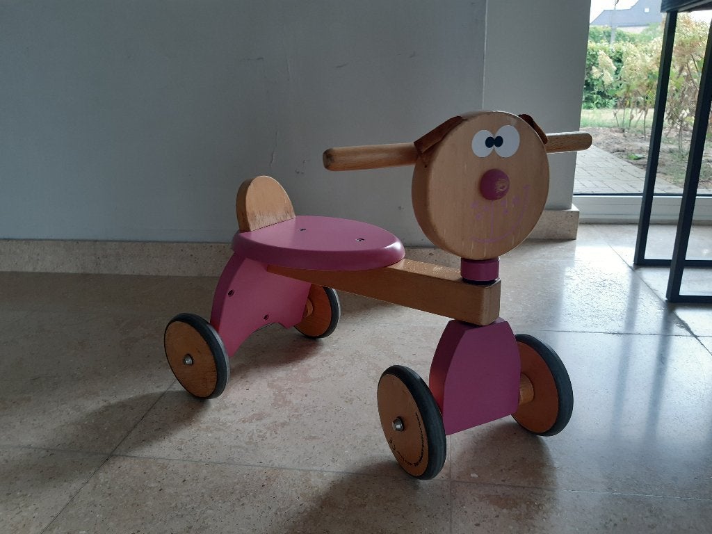 stevig houten loopfietsje, Kinderen en Baby's, Speelgoed | Houten speelgoed, Ophalen, Gebruikt