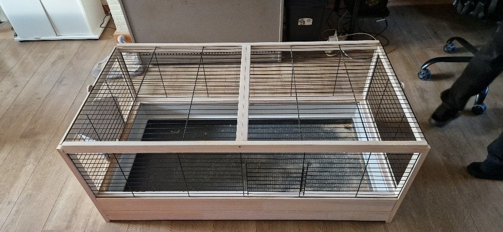 konijnenkot, Dieren en Toebehoren, Ophalen, Kooi, Gebruikt, 90 cm of meer