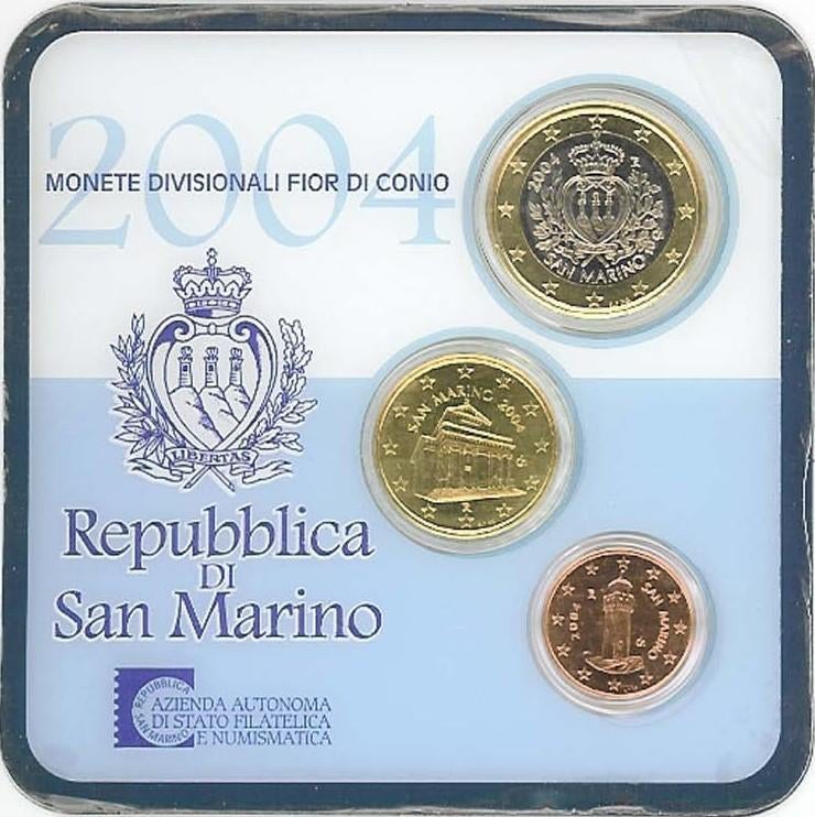 Blister Saint-Marin 2004, Enlèvement ou Envoi, Saint-Marin, 1 euro