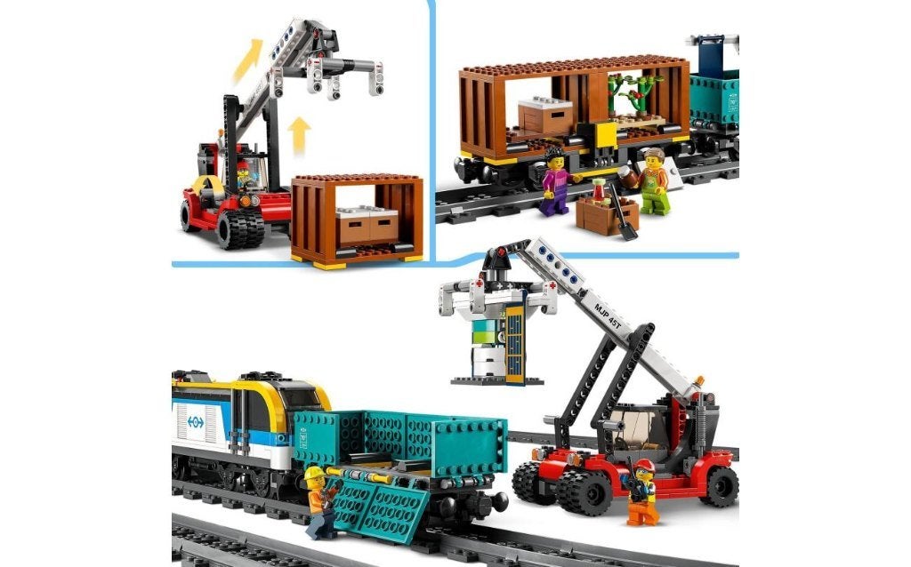 Lego trein 60336: 2 goederenwagons + verreiker (Nieuw!!!), Neuf, City, Enlèvement ou Envoi, Lego
